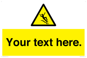 Custom Slippery Stairs Sign